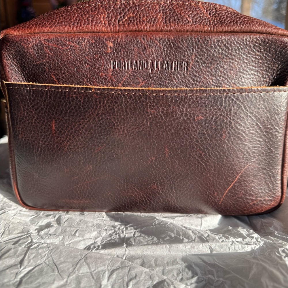 Portland Leather Goods Camera bag Large with removable strap - Coldbrew